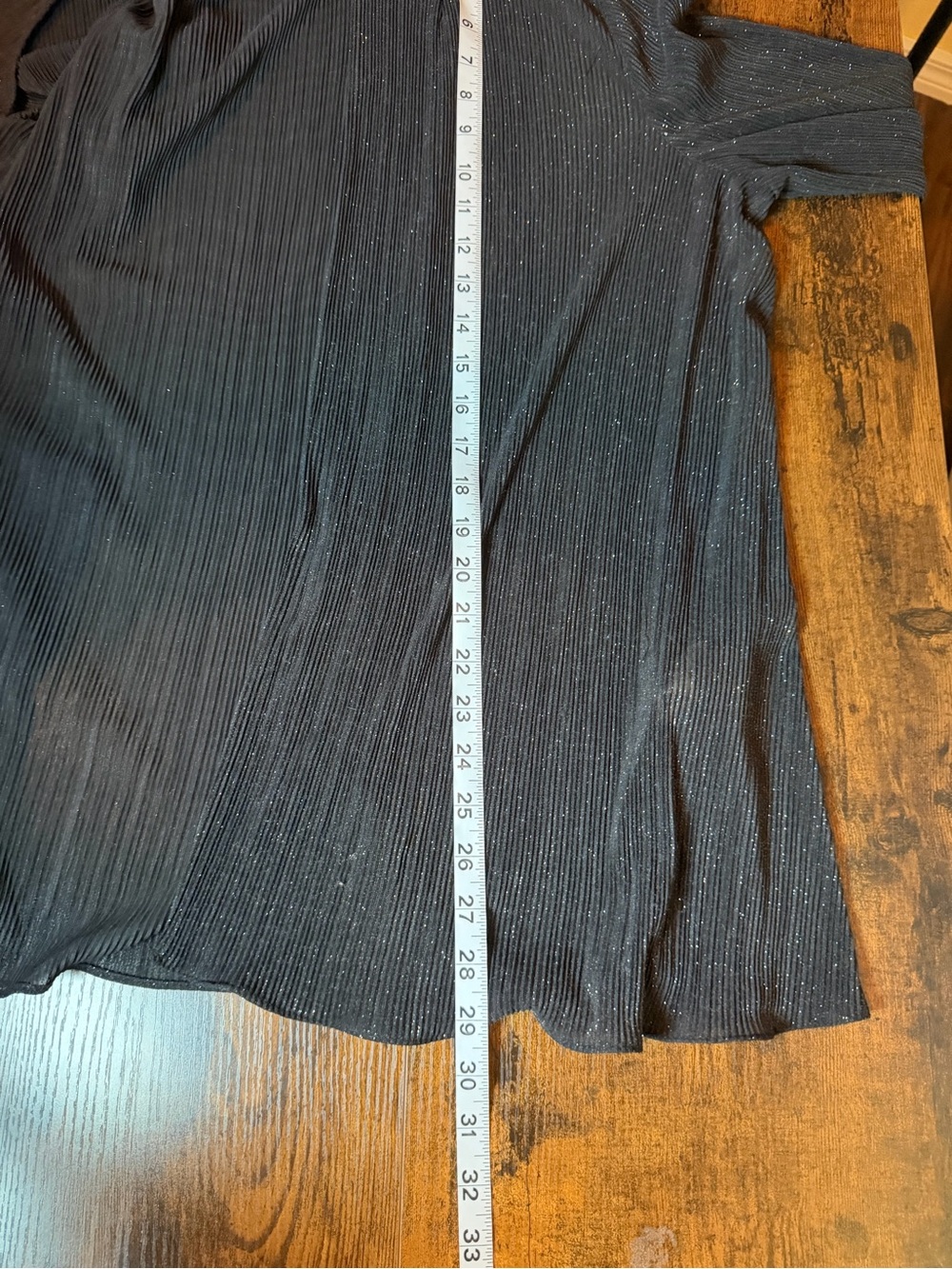 Alex Evenings Black Glitter Pleated Tank & Open Cardigan 2-Piece Set Women’s NWT - Picture 6 of 12